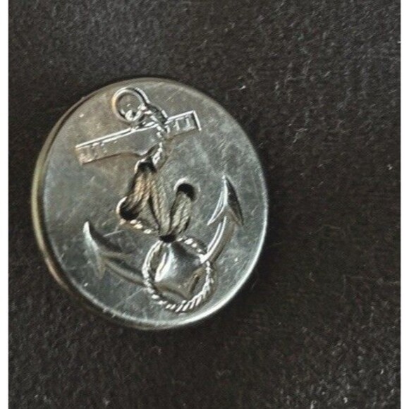 Vtg 40s WWII Military Navy Pea Coat Double Wool Naval Clothing Factory 36" Chest - Picture 2 of 10